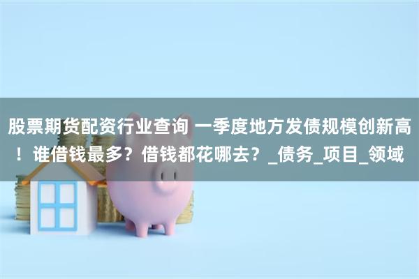 股票期货配资行业查询 一季度地方发债规模创新高！谁借钱最多？借钱都花哪去？_债务_项目_领域
