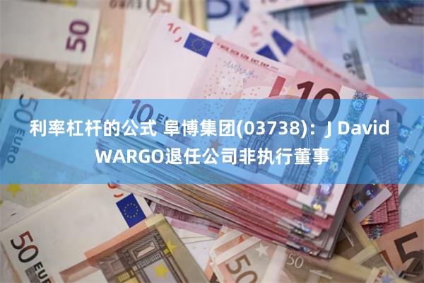 利率杠杆的公式 阜博集团(03738)：J David WARGO退任公司非执行董事