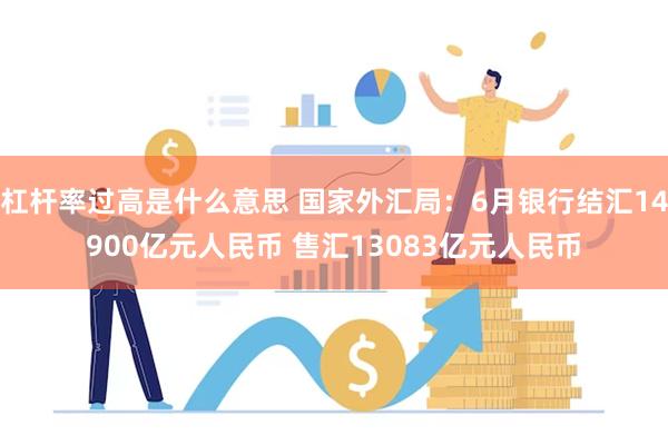 杠杆率过高是什么意思 国家外汇局：6月银行结汇14900亿元人民币 售汇13083亿元人民币